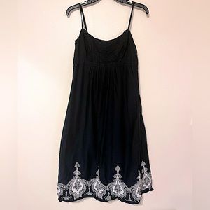 Black Embroidered Ann Taylor LOFT Dress